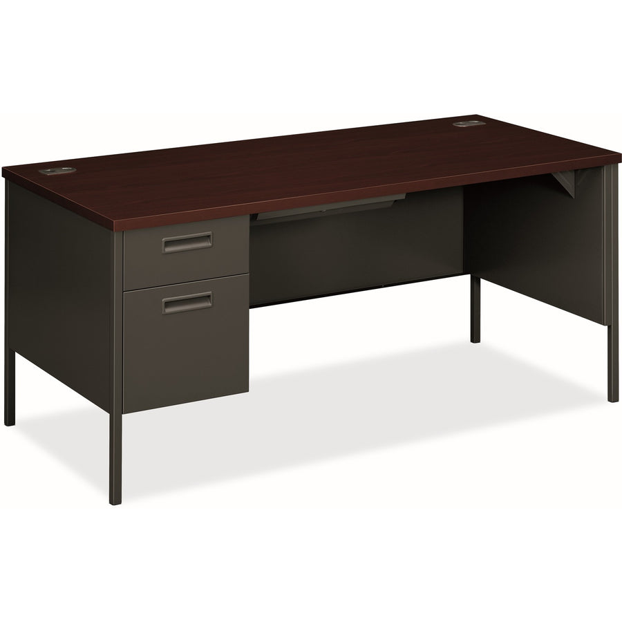 The HON HON Metro Pedestal Desk, Dual Color, /CT — view 1