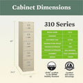 The HON HON 310 H315 File Cabinet, Brown, HON315PL