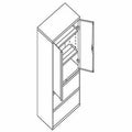 The HON HON Brigade 800 H885LS Lateral File, Gray, HON885LSQ