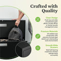 The HON HON Brigade 600 H682 Lateral File, Black, HON682LP