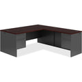 The HON HON 38000 H38293R Pedestal Desk, Gray, HON38293RNS