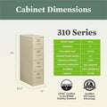 The HON HON 310 H314C File Cabinet, Brown, HON314CPL