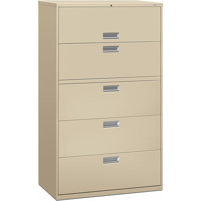 The HON HON Brigade 600 H695 Lateral File, Brown, /CT — view 1