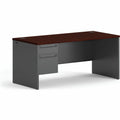 The HON Company HON 38000 H38292L Pedestal Desk, Gray, HON38292LNS