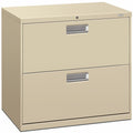 The HON HON Brigade 600 H672 Lateral File, Brown, HON672L-L