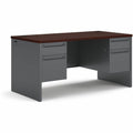 The HON HON 38000 H38155 Pedestal Desk, Gray, HON38155NS