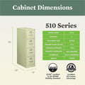 The HON Company HON 510 H514 Vertical Column, Brown, HON514P-L