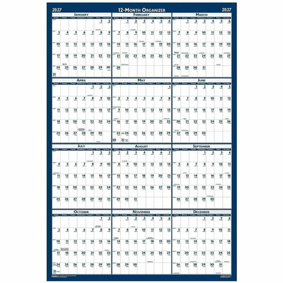 House of Doolittle Write-on Laminated Wall Planner, Gray, 32", /TB 6TB/CT — view 1