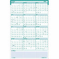 House of Doolittle Express Track Yearly Laminated Planner, Green, 24", HOD392
