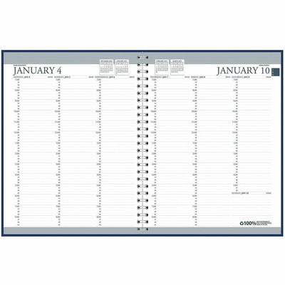 House of Doolittle Blue Professional Weekly Planner, 8 1/2", 6EA/PK 4PK/CT — view 1