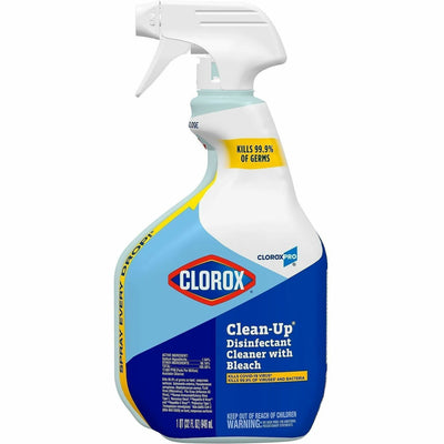 The Clorox CloroxPro Clean-Up Disinfectant Cleaner Spray with Bleach, Clear, CLO35417
