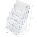 Deflecto Multi-Compartment DocuHolder, Clear, DEF77441