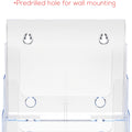 Deflecto Multi-Compartment DocuHolder, Clear, DEF77441