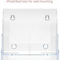 Deflecto Multi-Compartment DocuHolder, Clear, DEF77441
