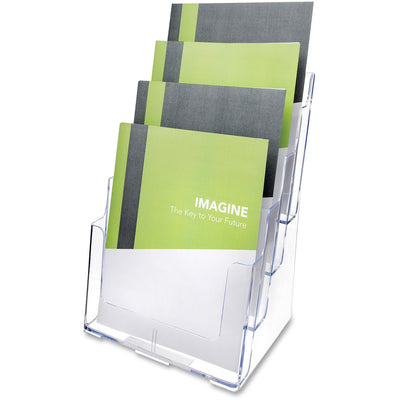 Deflecto Multi-Compartment DocuHolder, Clear, DEF77441