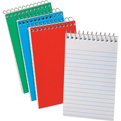 TOPS Oxford Narrow Ruled Pocket Size Memo Book, 3" x 5", 3 / Pack, TOP45093