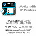HP 60 (CC640WN) Original Inkjet Ink Cartridge - Black -, HEWCC640WN