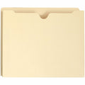 Smead Straight Tab Cut Letter Recycled File Jacket, Manila, 8 1/2" Width x 11" Length, 50 / Box, SMD75605