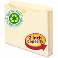 Smead Straight Tab Cut Letter Recycled File Jacket, Manila, 8 1/2" Width x 11" Length, 50 / Box, SMD75605