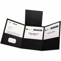 TOPS Oxford Letter Pocket Folder, Black, 8 1/2" Width x 11" Length, 20 / Box, OXF59806