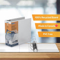 Davis Group of QuickFit View Binder, 3-Ring Binder, Angle D Ring, 4 Inch, White, 8 1/2" Width x 11" Length, STW870600