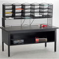 Safco 12-Compartment Mesh Desktop Organizer, Black, SAF9430BL
