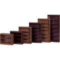 Lorell Panel End Hardwood Veneer Bookcase, Red, LLR89050