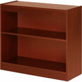Lorell Panel End Hardwood Veneer Bookcase, Red, LLR89050