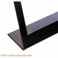 Deflecto Superior Image Bordered Sign Holder, Black, DEF69775