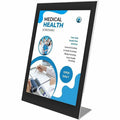Deflecto Superior Image Bordered Sign Holder, Black, DEF69775