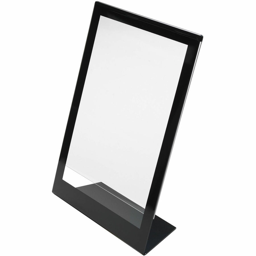 Deflecto Superior Image Bordered Sign Holder, Black, DEF69775