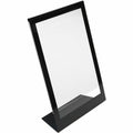 Deflecto Superior Image Bordered Sign Holder, Black, DEF69775