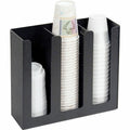 Vertiflex 3-column Cup and Lid Holder Organizer, Black, VRTVFPC-1000
