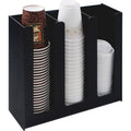 Vertiflex 3-column Cup and Lid Holder Organizer, Black, VRTVFPC-1000
