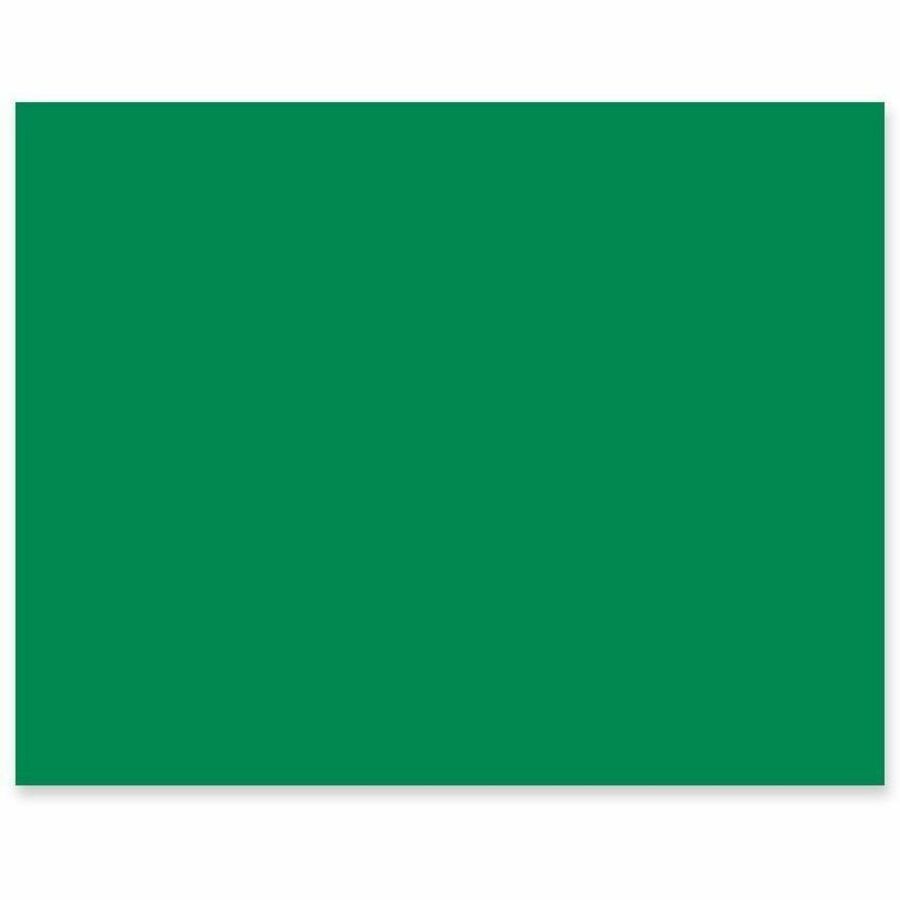 Pacon Railroad Board, 22" x 28", Holiday Green, 4-ply, 25 / Carton, PAC54661