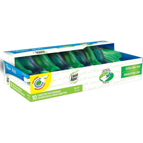 Newell Paper Mate Liquid Paper DryLine Correction Tape, Blue, 10 / Pack, PAP6137406