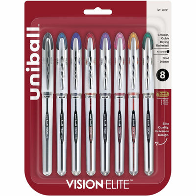 uni-ball uniball™ Vision Elite Rollerball Pens, 8 / Pack, UBC90199PP