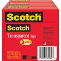 3M Scotch Transparent Tap, Clear, 1 Pack, MMM600723PK