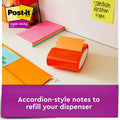 3M Post-it Super Sticky Dispenser Notes - Energy Boost Color Collection, Sunnyside, 1 Pack, MMMR33010SSAU