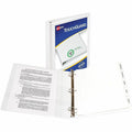 Avery TouchGuard View 3 Ring Binder, White, 8 1/2" Width x 11" Length, AVE17141