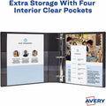 Avery TouchGuard View 3 Ring Binder, White, 8 1/2" Width x 11" Length, AVE17142