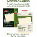 Avery EcoFriendly File Folder Label, Matte, 1500 / Box, AVE45366