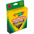 Crayola Triangular Anti-roll Crayons, Assorted, 1 Box, CYO524016