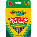 Crayola Triangular Anti-roll Crayons, Assorted, 1 Box, CYO52-4016