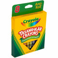 Crayola Triangular Anti-roll Crayons, Assorted, 1 Box, CYO524008