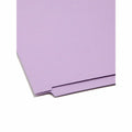Smead Straight Tab Cut Letter Recycled Fastener Folder, Lavender, 8 1/2" Width x 11" Length, 50 / Box, SMD25540