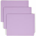 Smead Straight Tab Cut Letter Recycled Fastener Folder, Lavender, 8 1/2" Width x 11" Length, 50 / Box, SMD25540
