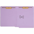 Smead Straight Tab Cut Letter Recycled Fastener Folder, Lavender, 8 1/2" Width x 11" Length, 50 / Box, SMD25540