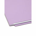 Smead Straight Tab Cut Letter Recycled Fastener Folder, Lavender, 8 1/2" Width x 11" Length, 50 / Box, SMD25540