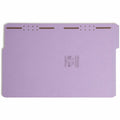 Smead 1/3 Tab Cut Letter Recycled Fastener Folder, Lavender, 8 1/2" Width x 11" Length, 50 / Box, SMD12440